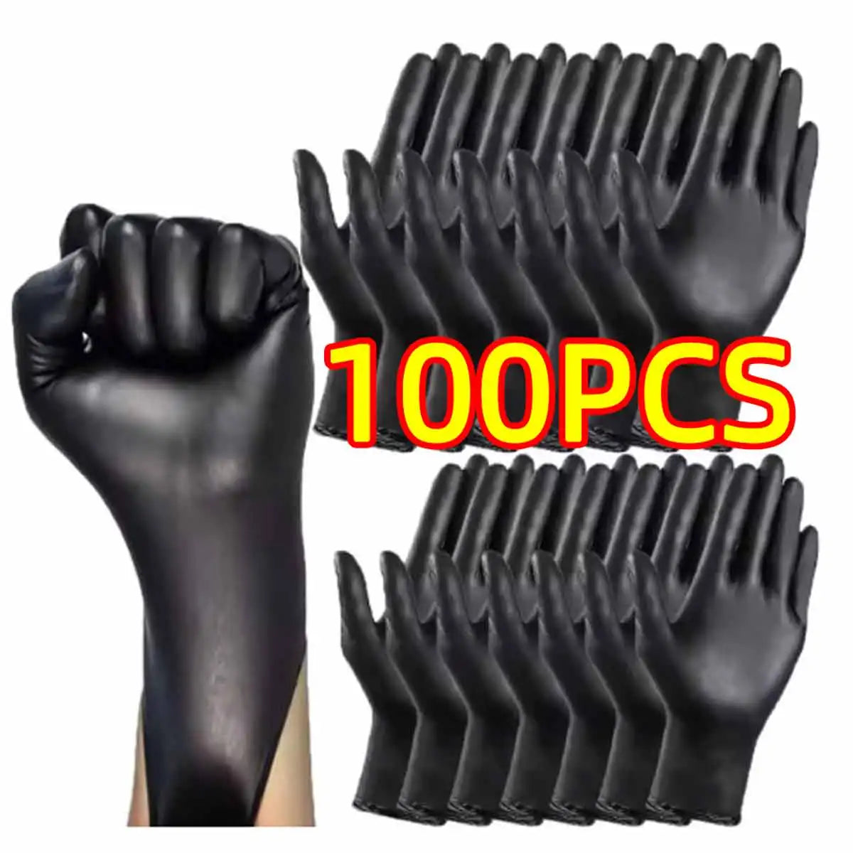 Black Nitrile Disposable Gloves