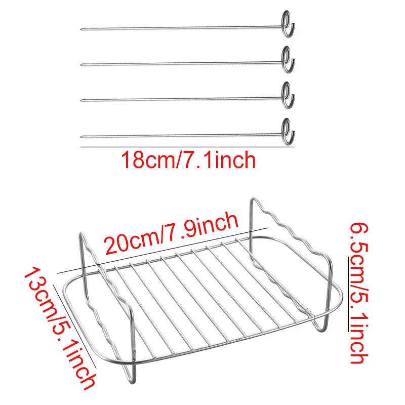 Air fryer baking rack