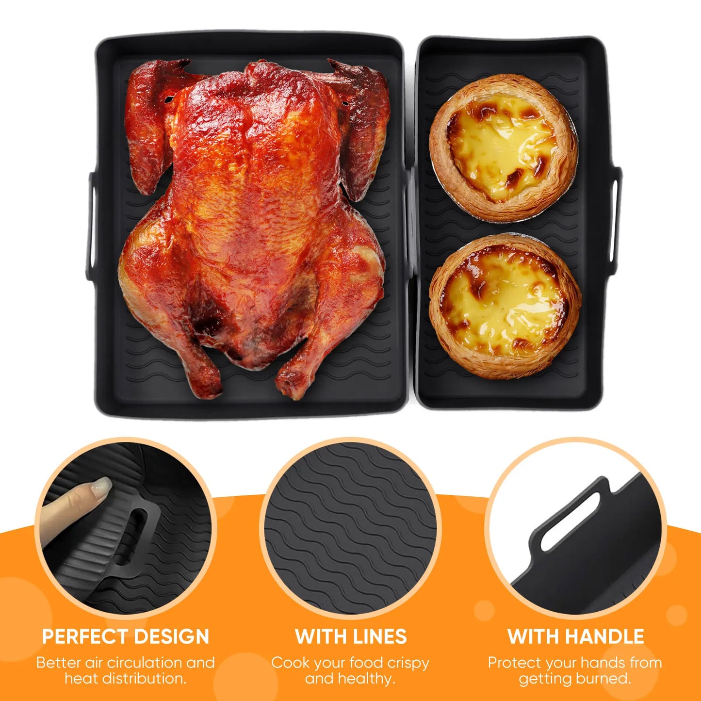 Silicone Air Fryer Tray
