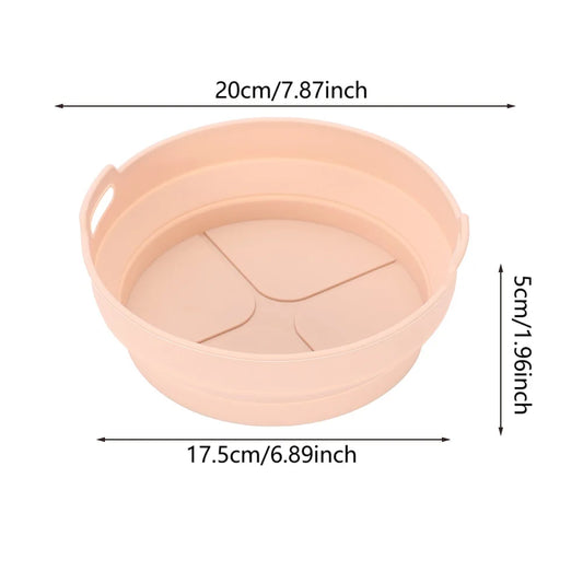 Foldable silicone air fryer liner