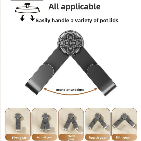 Wall-mounted pot lid rack