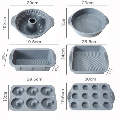 Gray Silicone Cake Pan